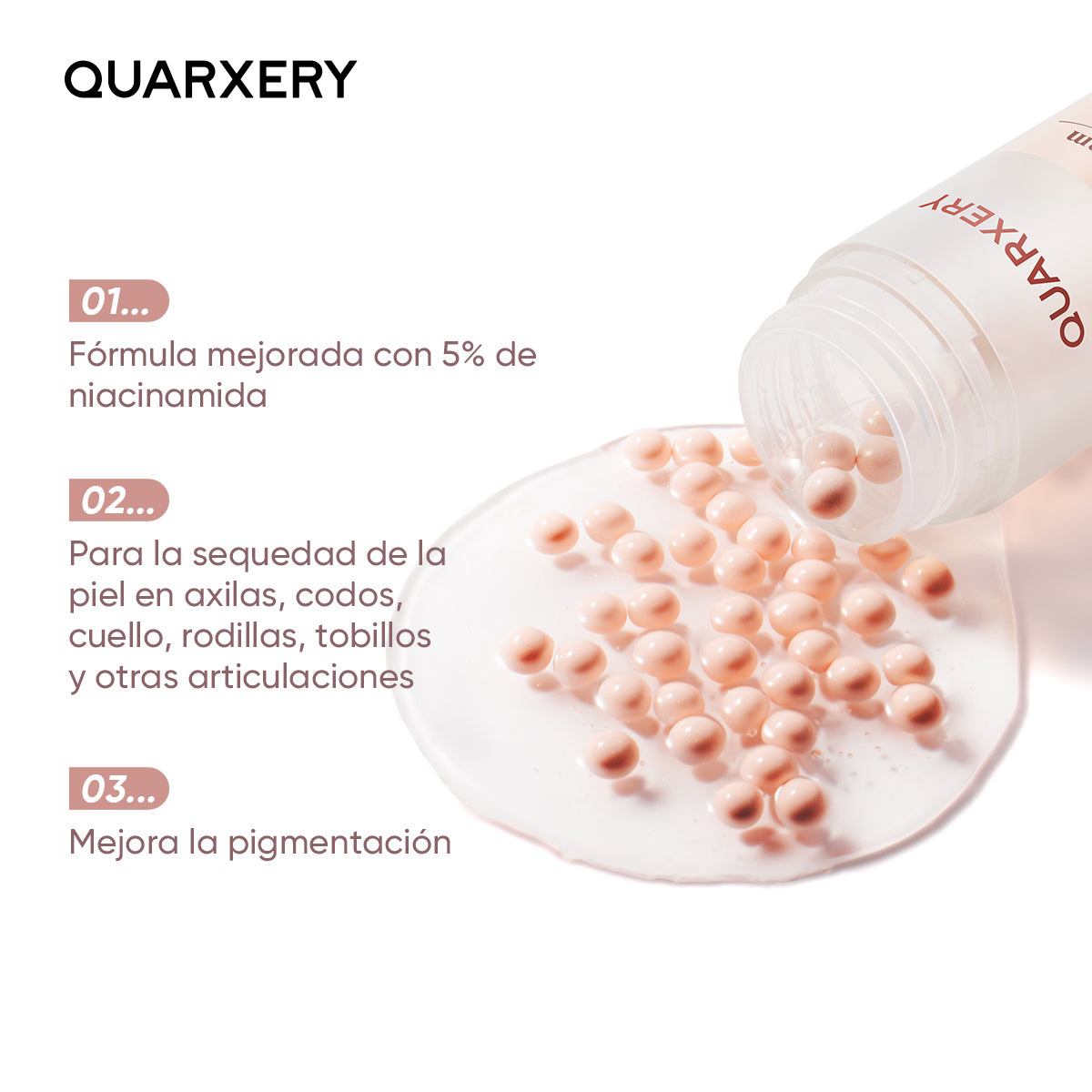 QUARXERY Cápsulas de Pera con Niacinamida al 5% - Suero para el Cuidado de la Piel